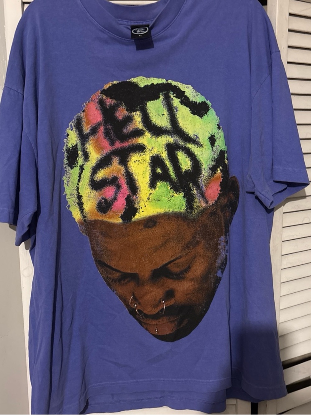 🔥 AUTHENTIC Hellstar x Dennis Rodman "Bad Boy" Tee | XL